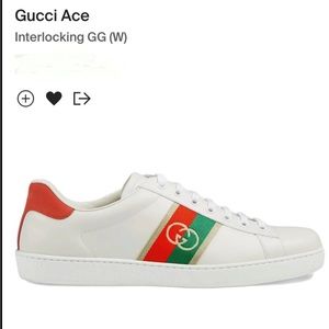 Gucci
Ace Interlocking GG sneakers 7.5 women